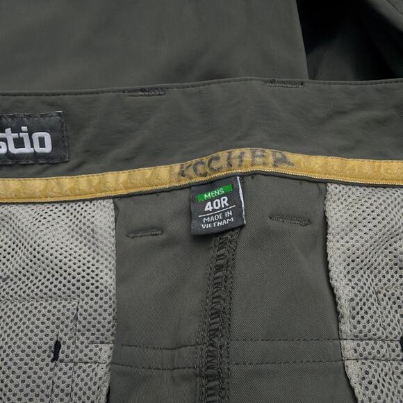 Stio Pants Mens 40 R Green Coburn Chino Outdoor Stretch Pockets Hiking Trail - Picture 3 of 13